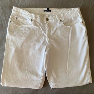 Eileen Fisher White Mid Jeans Size 12